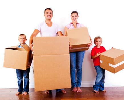 Household furniture transport and flat move loading