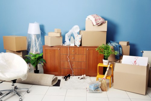 Commercial removals support for a local Swiss Cottage business