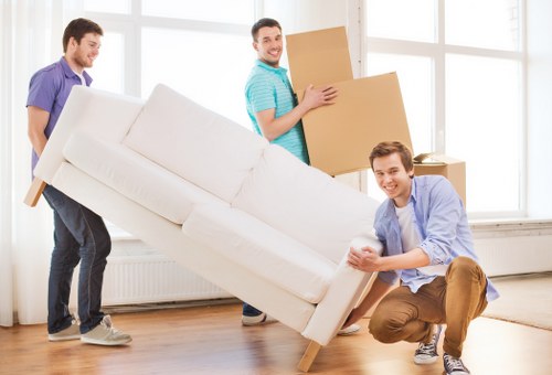 Charity donation items prepared for reuse after a Swiss Cottage clearance
