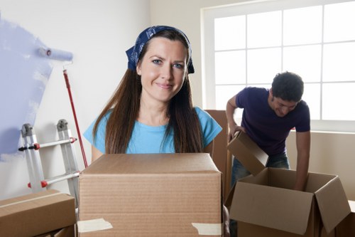 Removal team planning a move in Swiss Cottage near local flats