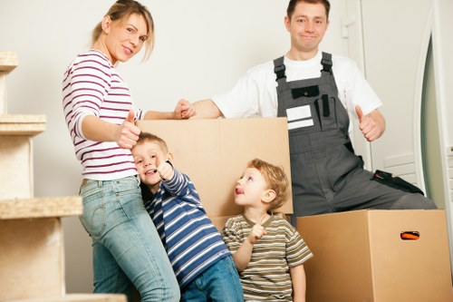 Packing and loading furniture for a local move in Swiss Cottage
